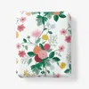 THE COMPANY STORE DAHLIA CLASSIC COOL COTTON PERCALE FITTED BED SHEET