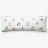 The Company Store Dahlia Decorative Lumbar Pillow Cover In Green/pink/multi