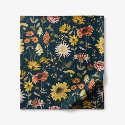 The Company Store Daisies Classic Smooth Sateen Flat Bed Sheet
