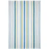 The Company Store Daphne Stripe Handwoven Cotton Rug In Blue