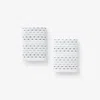 The Company Store Dash & Stripe Washcloths, Set Of 2