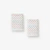 The Company Store Dash & Stripe Washcloths, Set Of 2