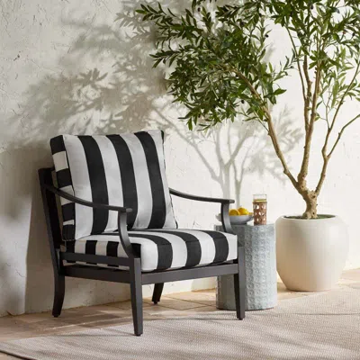 The Company Store Deep Seat Chair & Seatback Cushion In Multi