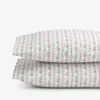 The Company Store Delphine Classic Cool Cotton Percale Pillowcase Set In Multi