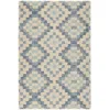 The Company Store Diamond Cove Hand Tufted Wool Rug In Blue/ivory