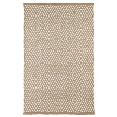 The Company Store Diamond Handwoven Indoor/outdoor Rug In Beige