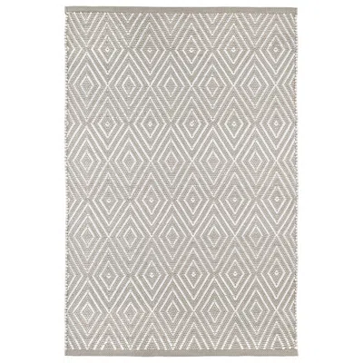The Company Store Diamond Handwoven Indoor/outdoor Rug In Beige/gray
