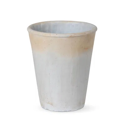 The Company Store Distressed Concrete Outdoor Planter In Gray