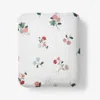 The Company Store Ditsy Dahlia Classic Cool Cotton Percale Fitted Bed Sheet