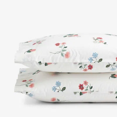 The Company Store Ditsy Dahlia Classic Cool Cotton Percale Pillowcase Set