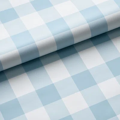 The Company Store Ditsy Gingham Wallpaper In Blue