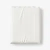 The Company Store Dobby Stripe Classic Smooth Wrinkle-free Sateen Fitted Bed Sheet In Ivory