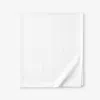 The Company Store Dobby Stripe Classic Smooth Wrinkle-free Sateen Flat Bed Sheet In White