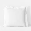 The Company Store Dobby Stripe Classic Smooth Wrinkle-free Sateen Sham In White
