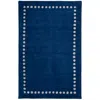 The Company Store Dot Border Hand Loomed Wool Rug