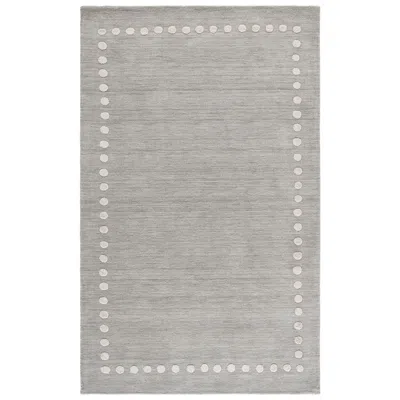 The Company Store Dot Border Hand Loomed Wool Rug