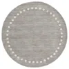 The Company Store Dot Border Hand Loomed Wool Rug
