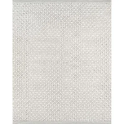 The Company Store Dot Handwoven Wool Rug In Gray