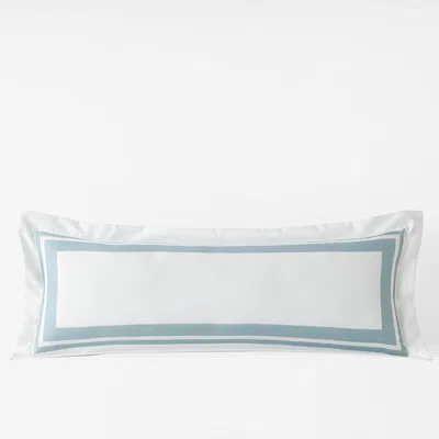 The Company Store Double Border Premium Smooth Supima® Cotton Wrinkle-free Sateen Sham In Multi