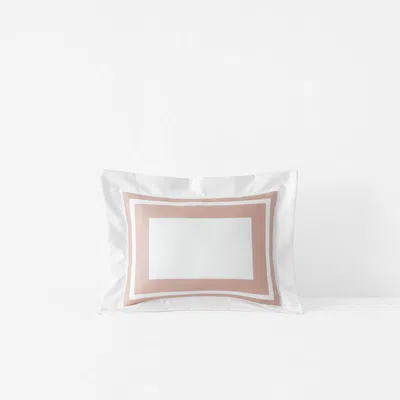 The Company Store Double Border Premium Smooth Supima® Cotton Wrinkle-free Sateen Sham In Multi