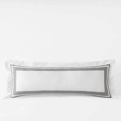 The Company Store Double Border Premium Smooth Supima® Cotton Wrinkle-free Sateen Sham In Multi