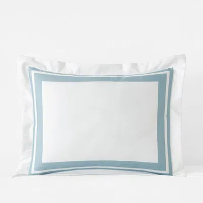 The Company Store Double Border Premium Smooth Supima® Cotton Wrinkle-free Sateen Sham In Multi