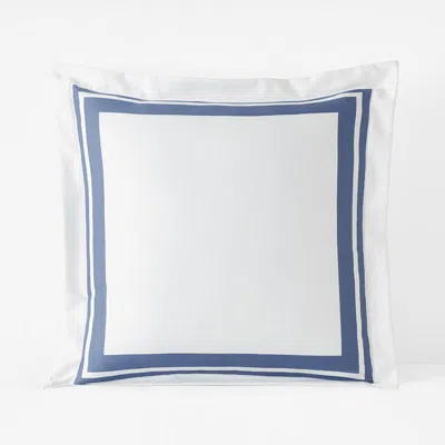 The Company Store Double Border Premium Smooth Supima® Cotton Wrinkle-free Sateen Sham In Multi