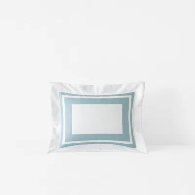 The Company Store Double Border Premium Smooth Supima® Cotton Wrinkle-free Sateen Sham In Multi