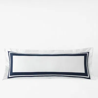 The Company Store Double Border Premium Smooth Supima® Cotton Wrinkle-free Sateen Sham In Multi