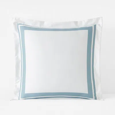 The Company Store Double Border Premium Smooth Supima® Cotton Wrinkle-free Sateen Sham In Multi
