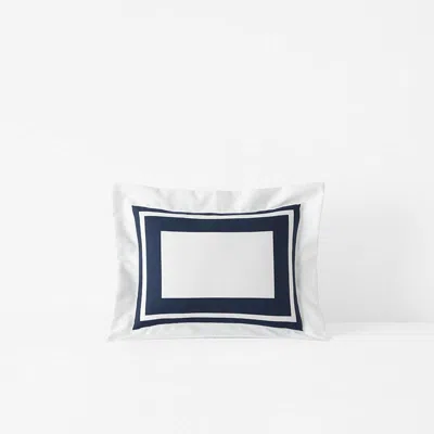 The Company Store Double Border Premium Smooth Supima® Cotton Wrinkle-free Sateen Sham In Multi
