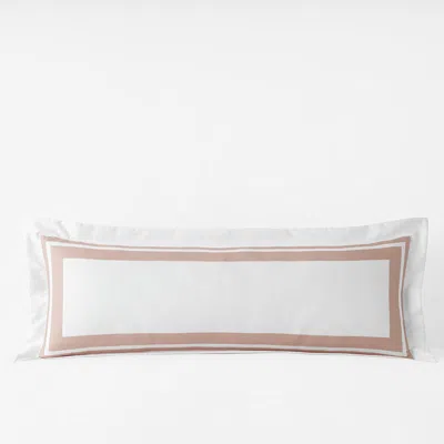 The Company Store Double Border Premium Smooth Supima® Cotton Wrinkle-free Sateen Sham In Multi