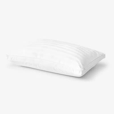 The Company Store Dual Memory Foam And Gel Fiber Pillow In White