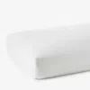 The Company Store Egyptian Cotton Premium Smooth Sateen Fitted Bed Sheet In White