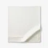 The Company Store Egyptian Cotton Premium Smooth Sateen Flat Bed Sheet In White