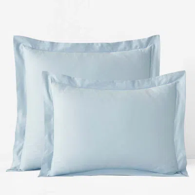 The Company Store Egyptian Cotton Premium Smooth Sateen Sham In Blue