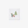 The Company Store Embroidered Novelty Cocktail Napkins, Set Of 4 In Multi