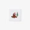 The Company Store Embroidered Novelty Cocktail Napkins, Set Of 4 In Multi
