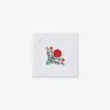 The Company Store Embroidered Novelty Cocktail Napkins, Set Of 4 In Multi