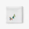The Company Store Embroidered Novelty Napkins, Set Of 4 In Multi