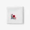 The Company Store Embroidered Novelty Napkins, Set Of 4 In Multi