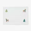 The Company Store Embroidered Novelty Placemats, Set Of 4 In Multi