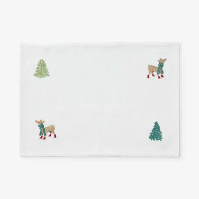 The Company Store Embroidered Novelty Placemats, Set Of 4 In Multi