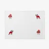 The Company Store Embroidered Novelty Placemats, Set Of 4 In Multi