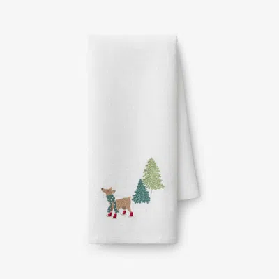 The Company Store Embroidered Novelty Tea Towel In Multi