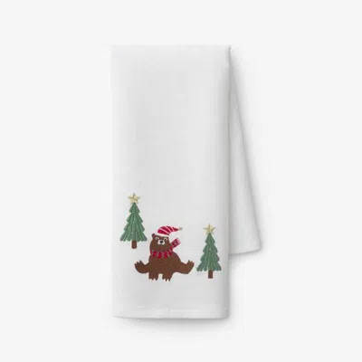 The Company Store Embroidered Novelty Tea Towel In Multi