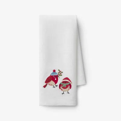The Company Store Embroidered Novelty Tea Towel In Multi