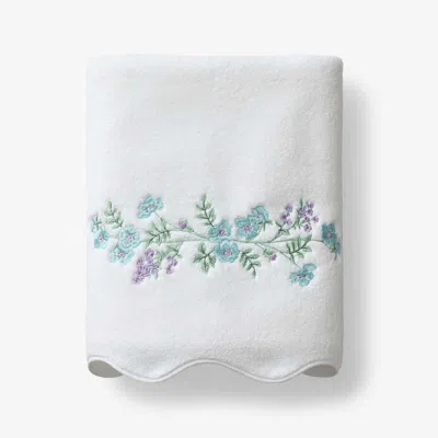 The Company Store Embroidered Scallop Bath Towel In Multi