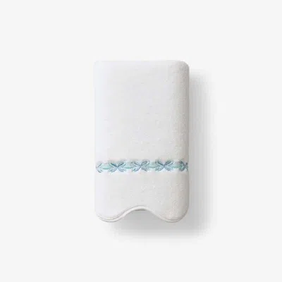 The Company Store Embroidered Scallop Hand Towel In Multi