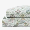 The Company Store Estee Garden Classic Smooth Sateen Bed Sheet Set In Green
